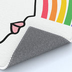 Rainbow Head Nº2 - Happy Pride colours Rug Gallery Image 4