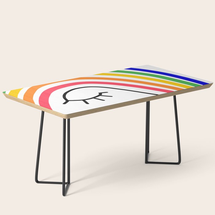Rainbow Head Nº2 - Happy Pride colours Coffee Table Gallery Image 1