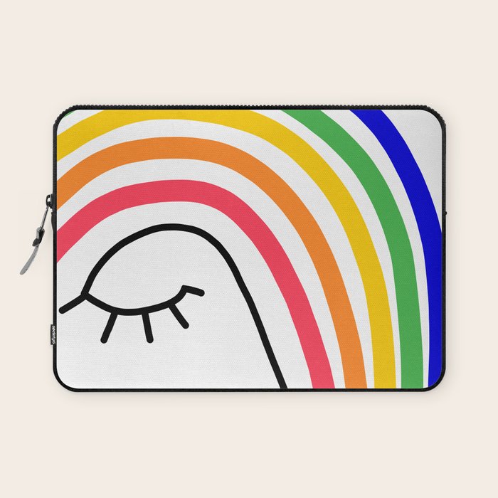 Rainbow Head Nº2 - Happy Pride colours Laptop Sleeve Gallery Image 1