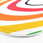 Rainbow Head Nº2 - Happy Pride colours Bath Mat Gallery Image 3