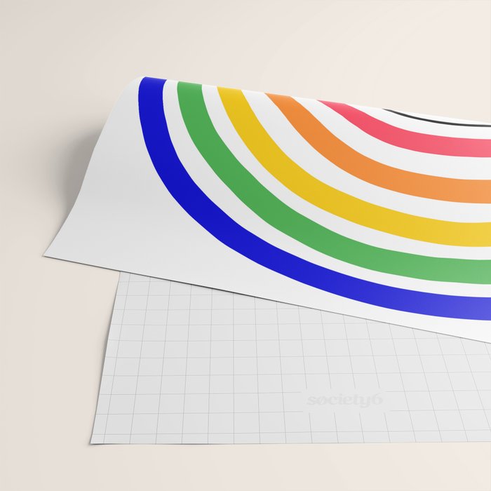 Rainbow Head Nº2 - Happy Pride colours Wrapping Paper Gallery Image 2