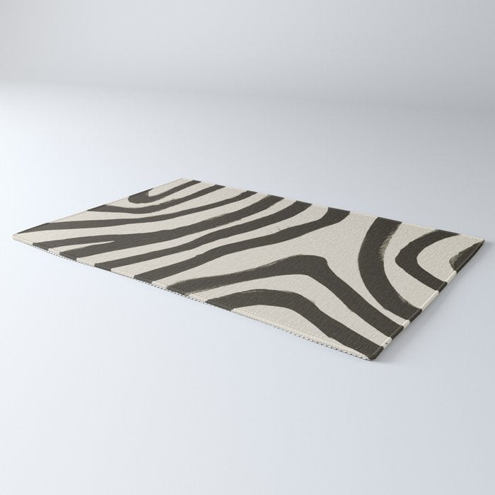 Painted Zebra Rug Gallery Image 3