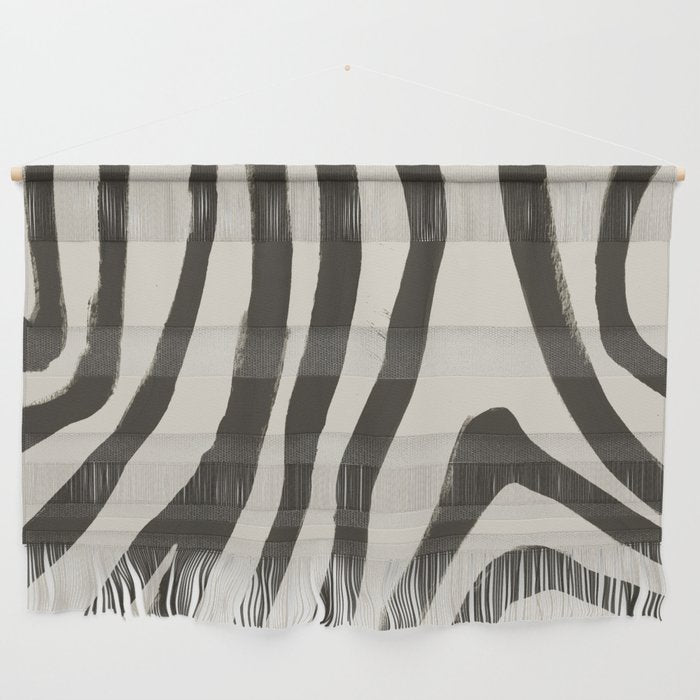Painted Zebra Wall Hanging Gallery Image 1