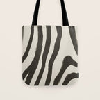Painted Zebra Tote Bag Gallery Image 1