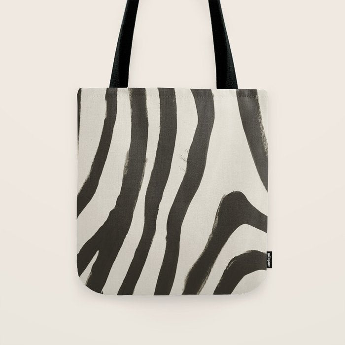 Painted Zebra Tote Bag Gallery Image 1