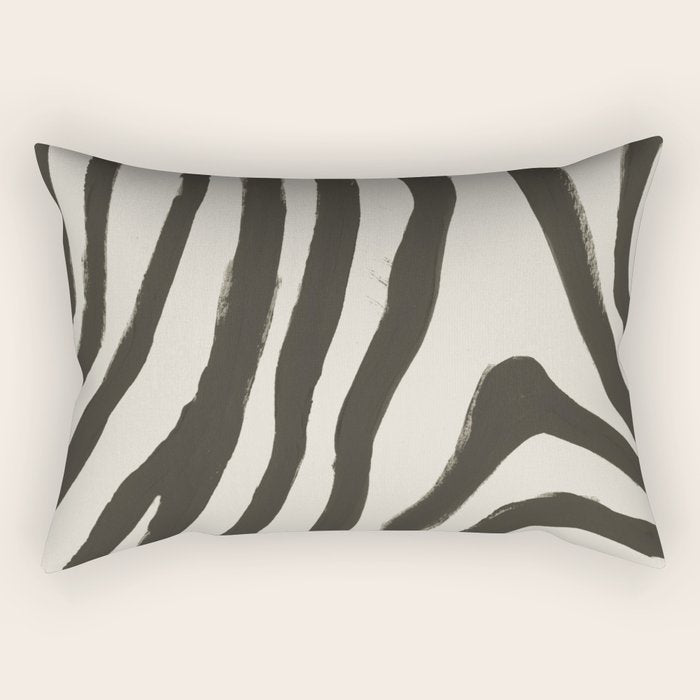 Painted Zebra Rectangular Pillow Gallery Image 1
