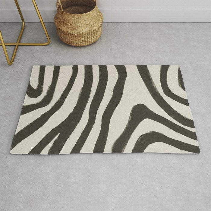Painted Zebra Rug Gallery Image 1