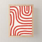 Red Lines  Mini Art Print Gallery Image 1