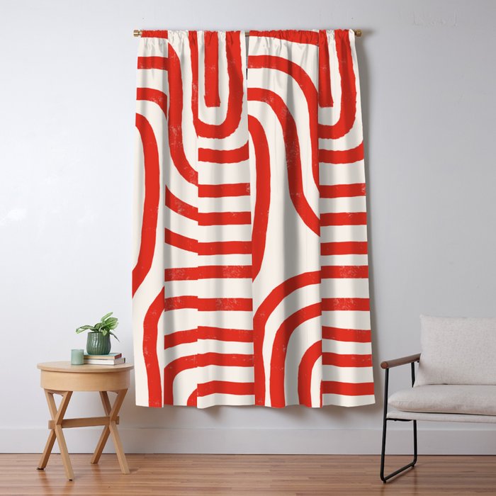 Red Lines  Window Curtain Gallery Image 5