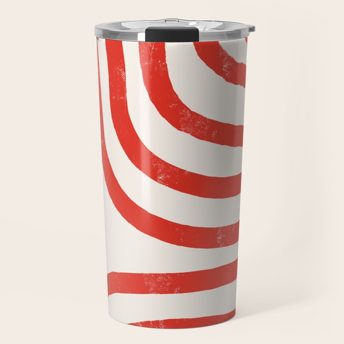 Red Lines  Travel Mug Gallery Image 1