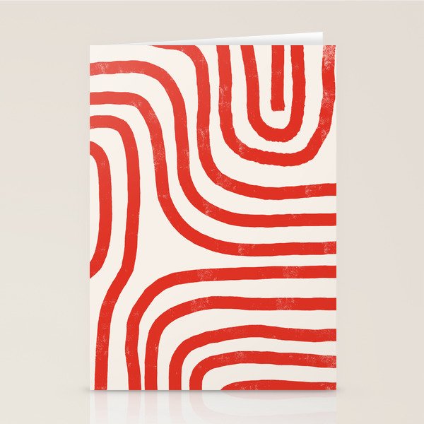 Red Lines  Stationery Card Gallery Image 2