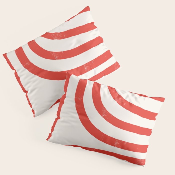 Red Lines  Pillow Sham Gallery Image 3