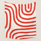 Red Lines  Wall Tapestry Gallery Image 4