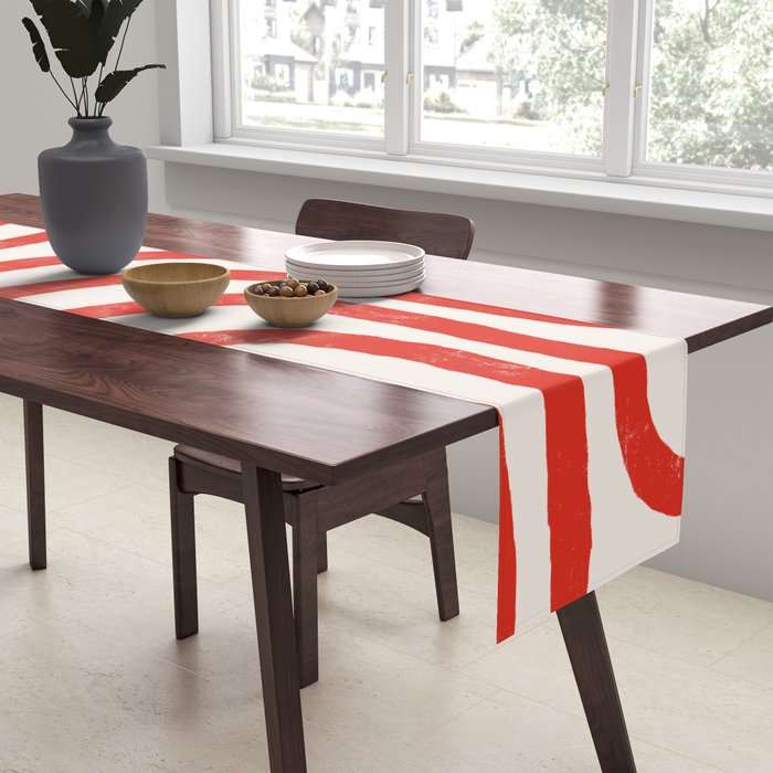 Red Lines  Table Runner Gallery Image 2