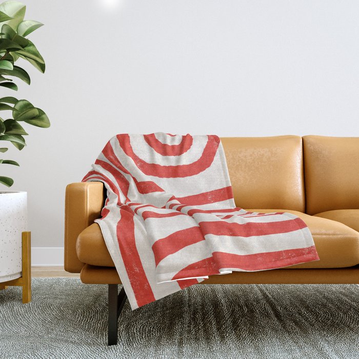 Red Lines  Throw Blanket Gallery Image 1