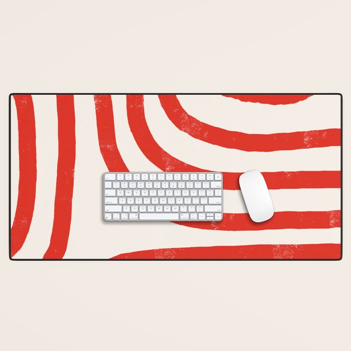 Red Lines  Desk Mat Gallery Image 1