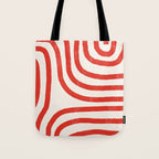 Red Lines  Tote Bag Gallery Image 1