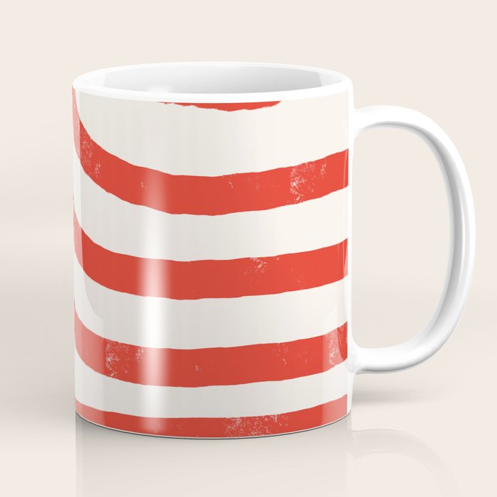 Red Lines  Coffee Mug Gallery Image 1
