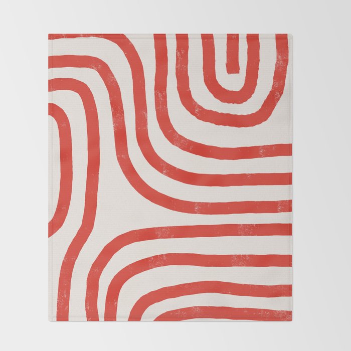 Red Lines  Throw Blanket Gallery Image 2
