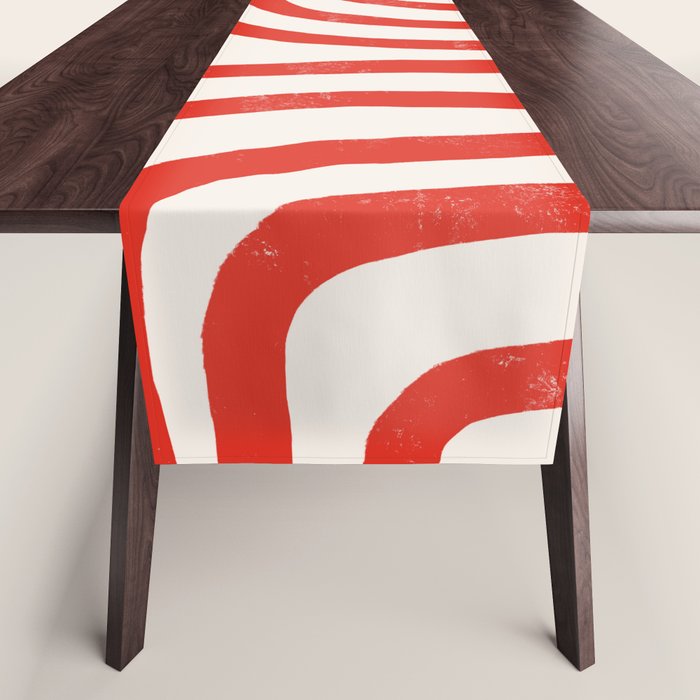 Red Lines  Table Runner Gallery Image 1