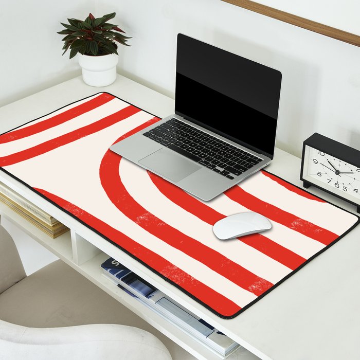 Red Lines  Desk Mat Gallery Image 2