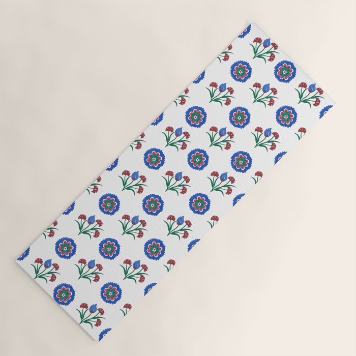 Iznik Motif  Yoga Mat Gallery Image 1