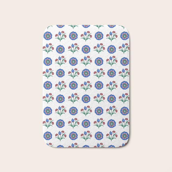 Iznik Motif  Bath Mat Gallery Image 1