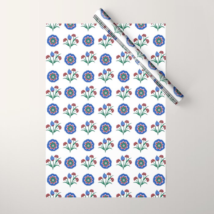 Iznik Motif  Wrapping Paper Gallery Image 1
