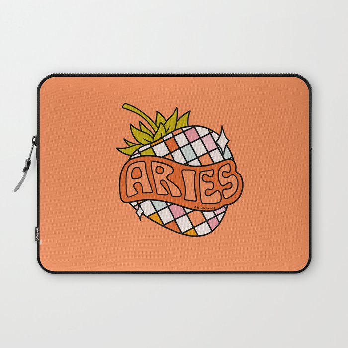 Aries Strawberry Laptop Sleeve Gallery Image 1