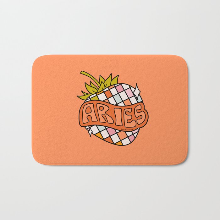 Aries Strawberry Bath Mat Gallery Image 1