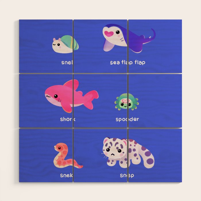smol frens Wood Wall Art Gallery Image 1
