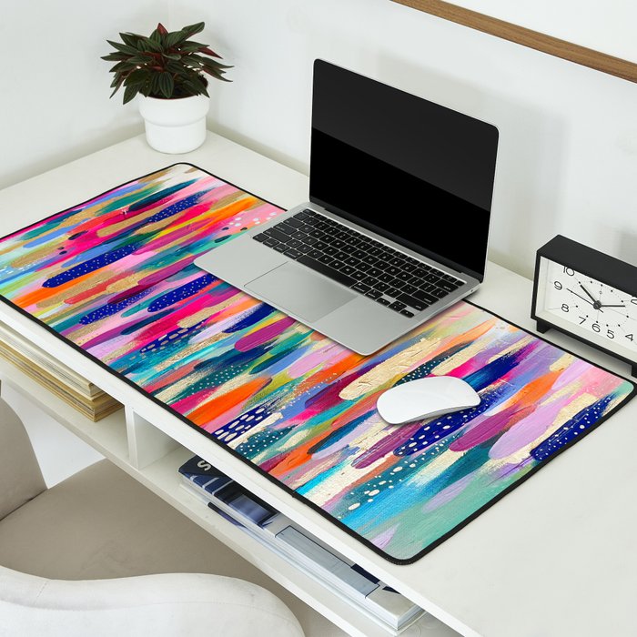EttaVee Brushstroke no. 154 Desk Mat Gallery Image 2