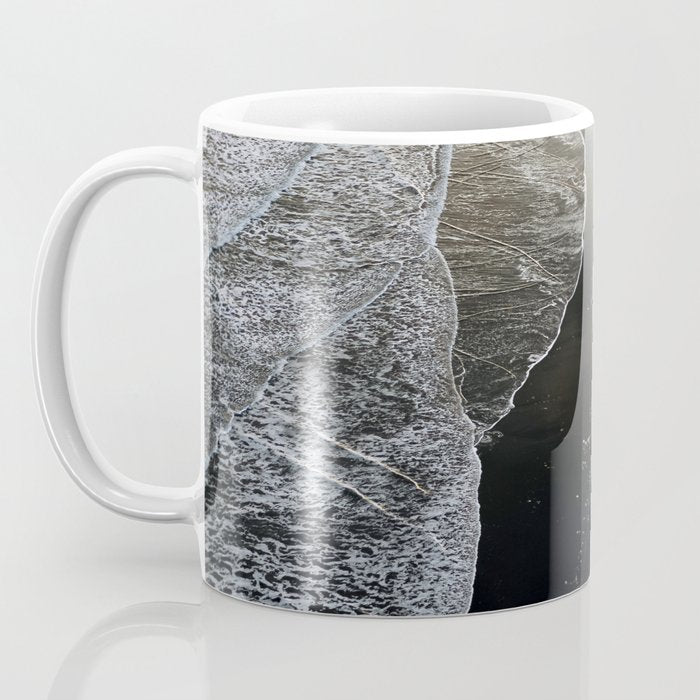 Endless Black Sand Beach Landscape In Iceland Coffee Mug Gallery Image 3