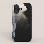 Endless Black Sand Beach Landscape In Iceland iPhone Case Gallery Image 1