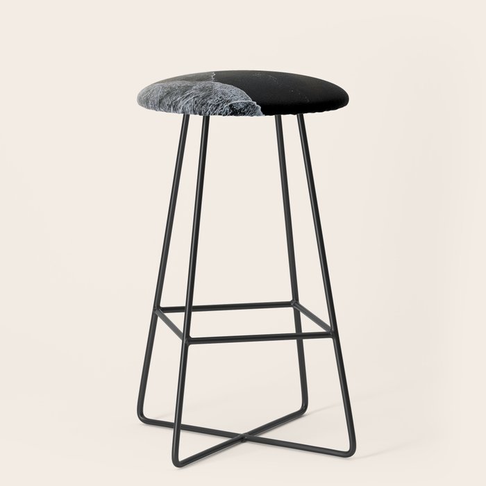 Endless Black Sand Beach Landscape In Iceland Stool Gallery Image 1