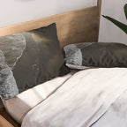 Endless Black Sand Beach Landscape In Iceland Pillow Sham Gallery Image 2