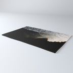 Endless Black Sand Beach Landscape In Iceland Rug Gallery Image 3