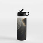 Endless Black Sand Beach Landscape In Iceland Water Bottle Gallery Image 1