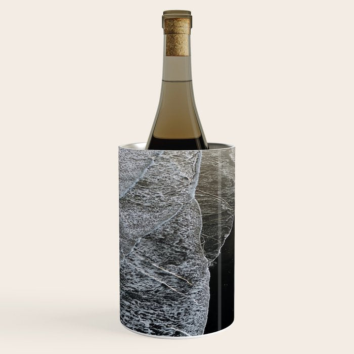 Endless Black Sand Beach Landscape In Iceland Wine Chiller Gallery Image 2