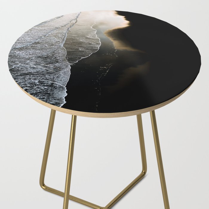 Endless Black Sand Beach Landscape In Iceland Side Table Gallery Image 2