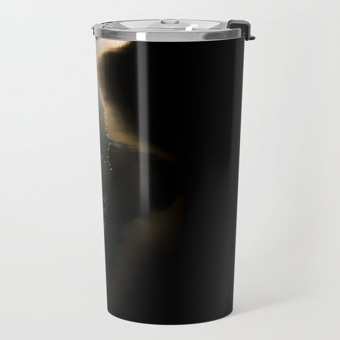 Endless Black Sand Beach Landscape In Iceland Travel Mug Gallery Image 2