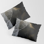 Endless Black Sand Beach Landscape In Iceland Pillow Sham Gallery Image 3
