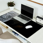 Endless Black Sand Beach Landscape In Iceland Desk Mat Gallery Image 2