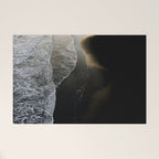 Endless Black Sand Beach Landscape In Iceland Welcome Mat Gallery Image 1