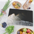 Endless Black Sand Beach Landscape In Iceland Cutting Board Gallery Image 2