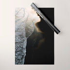 Endless Black Sand Beach Landscape In Iceland Wrapping Paper Gallery Image 1