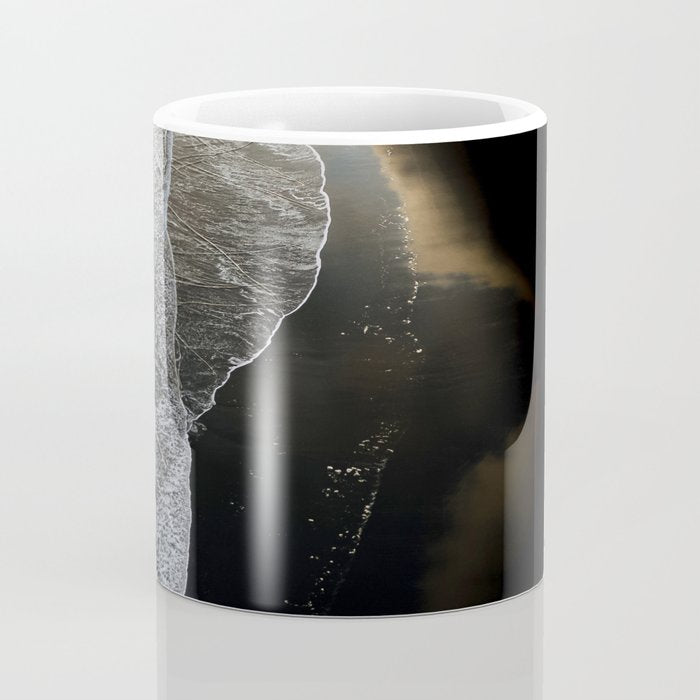 Endless Black Sand Beach Landscape In Iceland Coffee Mug Gallery Image 4