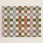 Harvest 2025 Cozy Autumn Plaid Rustic Fall Checkered Pattern Earthy Jigsaw Puzzle Gallery Image 1