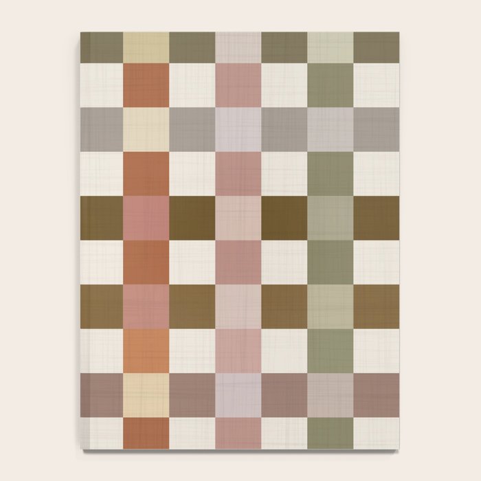Harvest 2025 Cozy Autumn Plaid Rustic Fall Checkered Pattern Earthy Notebook Gallery Image 4