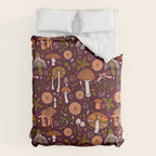Holiday Mushroom Print Duvet Cover Gallery Image 6